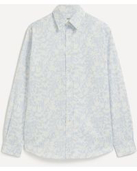 Liberty - Mens Alex Stowe Cotton Twill Shirt In Ophelia's Silhouette - Lyst
