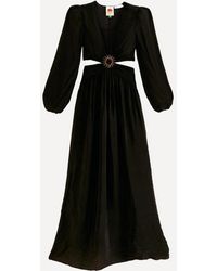 FARM Rio - Cut-Out Long-Sleeve Maxi-Dress - Lyst