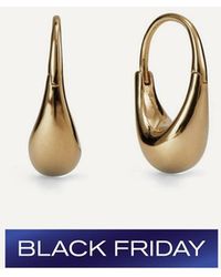 Otiumberg - 14Ct Plated Vermeil Roscida Drop Hoop Earrings - Lyst
