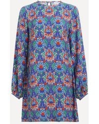 Liberty - Soft Column Mini Dress - Lyst
