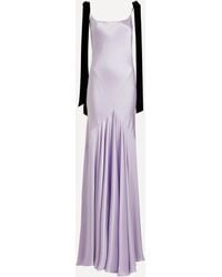 Nina Ricci - Women's Bow Satin Gown 12 - Lyst