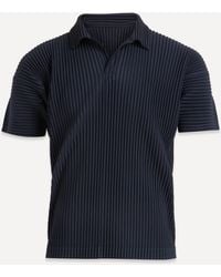 Homme Plissé Issey Miyake - Mens Pleated Polo Shirt 2 - Lyst