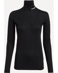 Jil Sander - Wool-Blend High-Neck T-Shirt - Lyst