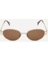 Celine - Triomphe Oval Sunglasses - Lyst