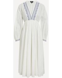 A.P.C. - A. P.C. Anni Cotton Kaftan Dress - Lyst