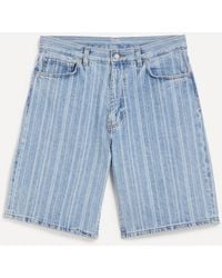 Carhartt - Rylan Striped Denim Shorts - Lyst