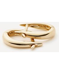 Missoma - 14Ct Fine Claw Huggie Hoop Earrings - Lyst