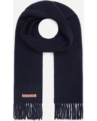 Acne Studios - Mens Skinny Fringe Wool Scarf - Lyst