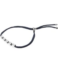 Monica Vinader Silver Linear Bead Friendship Bracelet - Metallic