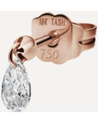 Maria Tash - 18Ct 4Mm Floating Pear Diamond Charm Stud Earring - Lyst