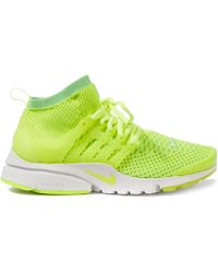 lime green nike presto