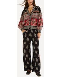 FARM Rio - Ainika Love Coconut Groove Knit Trousers - Lyst