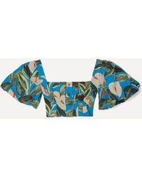 FARM Rio - Anthurium Garden Cotton Crop Top - Lyst