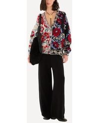 FARM Rio - Mixed Valentina V-Neck Knit Cardigan - Lyst