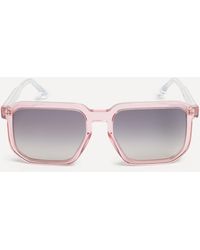 Isabel Marant - Women's Acetate Semi-transparent Pink Geometric Sunglasses One Size - Lyst