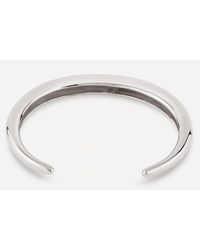 Dinny Hall Silver Scoop Cuff Bracelet - Metallic