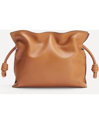 Loewe - Women's Mini Flamenco Leather Clutch Bag - Lyst