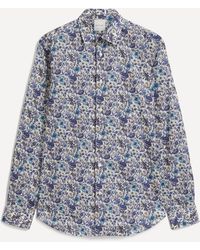 Paul Smith - Mens Tailored-fit Liberty Floral Shirt 16 - Lyst