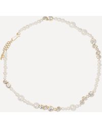Completedworks 14ct Gold-plated Crystal And Freshwater Pearl Necklace - Multicolour