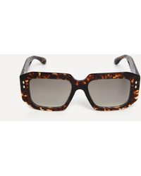 Isabel Marant - Women's Acetate Geometric Havana Sunglasses One Size - Lyst