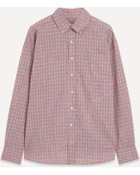 Our Legacy - Mens Borrowed Bd Shirt In Pink Kimble Check 42/52 - Lyst
