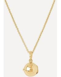 Dinny Hall - Plated Vermeil My World Small Orb Locket Necklace - Lyst