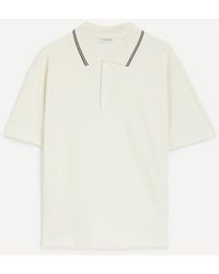 FRAME - Light Pique Short-Sleeve Polo - Lyst