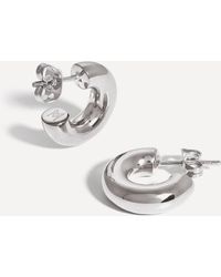 Missoma - Silver-plated Medium Chubby Hoop Earrings One Size - Lyst