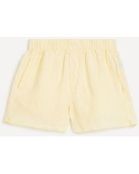 With Nothing Underneath - The Boxer Linen Shorts - Lyst