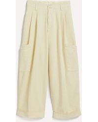 YMC - Women's Grease High-waisted Wide Leg Trousers - Lyst
