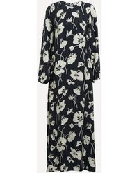 Liberty - Cupro Soiree Column Dress - Lyst