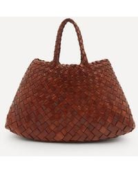 Dragon Diffusion - Small Santa Croce Woven Leather Tote Bag - Lyst