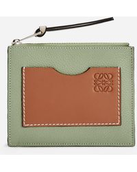 Loewe - Leather Coin Six Card Holder - Lyst