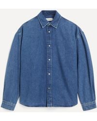 FRAME - Relaxed Denim Shirt - Lyst