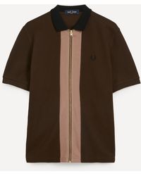 Fred Perry - Mens Zip-through Polo Shirt - Lyst