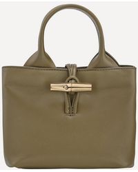 Longchamp - Extra-Small Le Roseau Sleek Top Handle Bag - Lyst