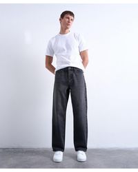 TOPMAN - Rigid Baggy Jeans - Lyst
