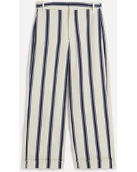 Max Mara - Women's Elise Striped Trousers 10 - Lyst