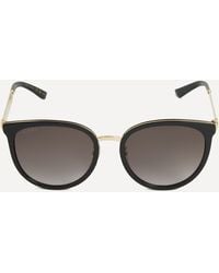 Gucci - Women's Round Tricolour Stripe Sunglasses One Size - Lyst