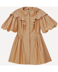 FARM Rio - Women's Beige Short-sleeve Mini-dress - Lyst