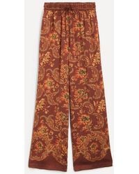 ALÉMAIS - Seraphina Silk Jogger Trousers - Lyst