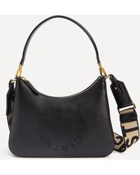 Stella McCartney - Women's Stella Logo Mini Faux Leather Hobo Bag One Size - Lyst