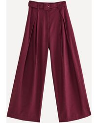 FARM Rio - Women's Burgundy Tailored Trousers - Lyst