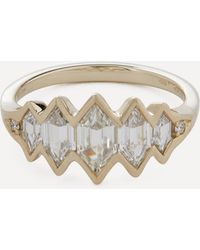 ARTEMER - 18ct Gold Mountain Lake Diamond Engagement Ring 6.5 - Lyst