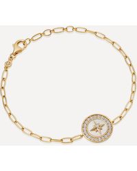 Astley Clarke - 18ct Gold Plated Vermeil Silver Polaris Mother Of Pearl Compass Bracelet - Lyst