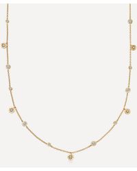 Astley Clarke - 18ct Gold Plated Vermeil Silver Polaris North Star White Sapphire Station Chain Necklace - Lyst