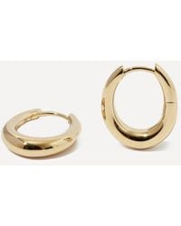 Otiumberg - 14Ct-Plated Vermeil Oval Hoop Earrings - Lyst