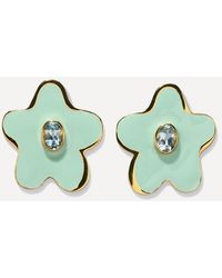 Lizzie Fortunato - Plated Camilo Topaz Stud Earrings - Lyst