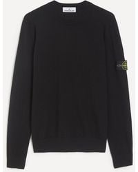 Stone Island - Geelong Wool Crew-Neck Jumper - Lyst