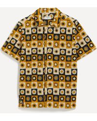 Percival - Mens Sour Patch Crochet Cuban Shirt - Lyst